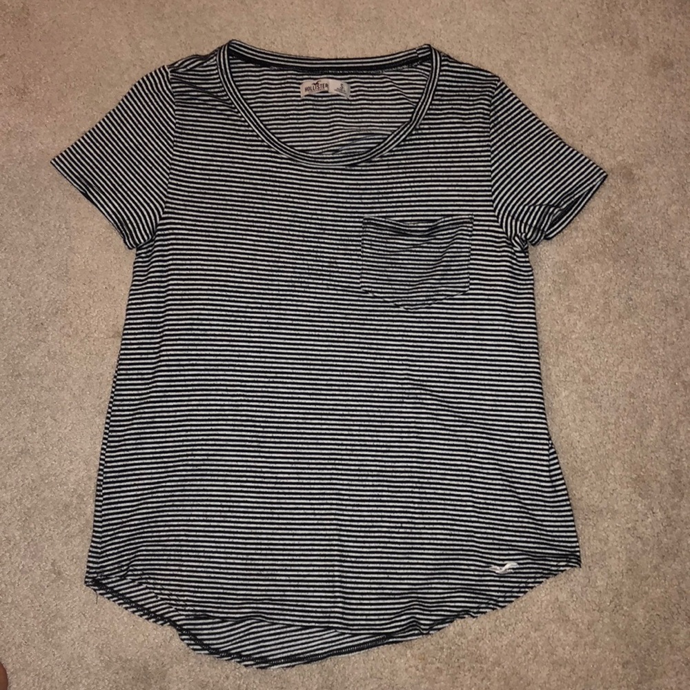 Hollister short sleeve striped shirt